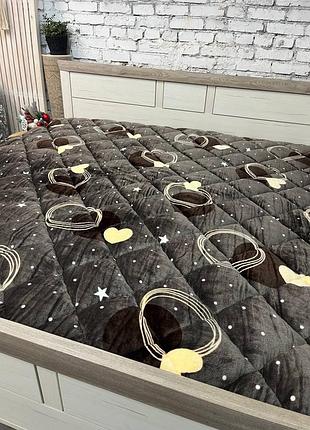 Зимова ковдра фліс хутро у 2х розмірах та 3х принтах