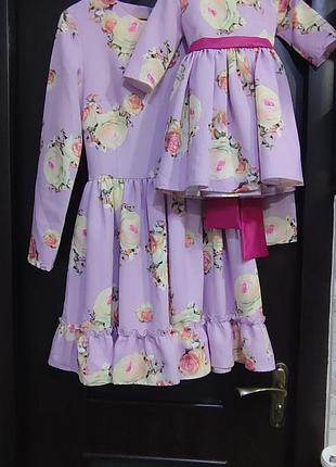 Платье family look р42-44 и 12мес
