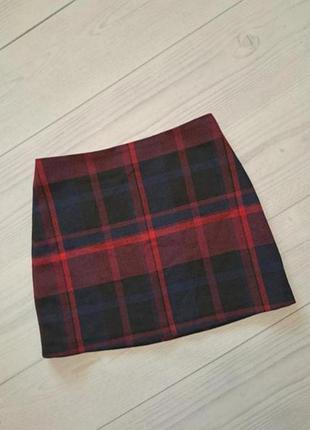 Теплая юбка с шерстью