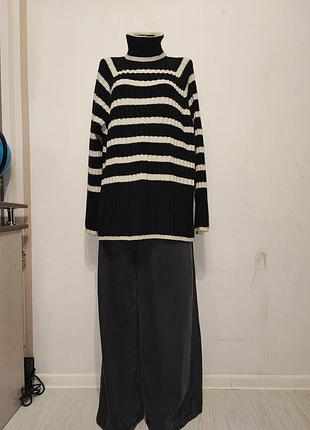 Свитер в поломку под шею h&amp;m l xl