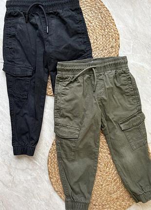 Штани карго на хлопчика 2-3 роки 2 штуки