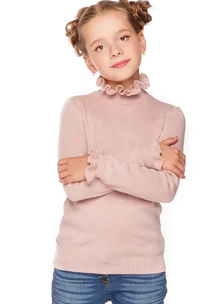 Детский свитер гольф на девочку 2 цвета 1642мо