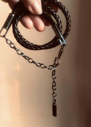 Лаковий жгут- ремінець на тонку талію