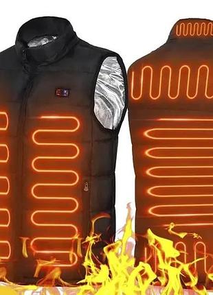 Жилетка от повербанка, безрукавка с подогревом 3 режима