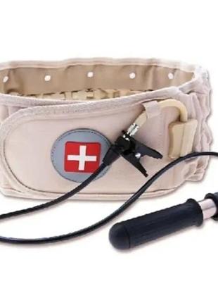 Надувний корсет від остеохондрозу spinal air traction belt / пояс для спини і попереку / пневмокорсет