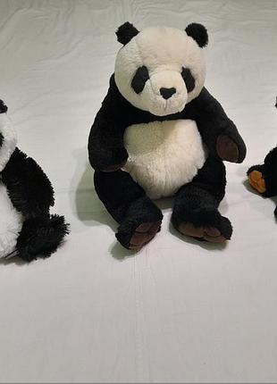 Мягкие плюшевые игрушки винтажные - панда - keel toys - 40 см, ravenensden - 30 см,feisty pets - 27 см