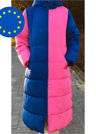 Довга двоколірна куртка only y.a.s.