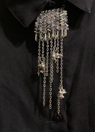 Брошь-каватка с птичками и булавками