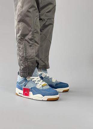 Кросівки nike air jordan 4 retro “denim worn blue”