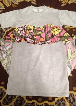 Женское летнее платье - футболка, f&amp;f, p 46-48