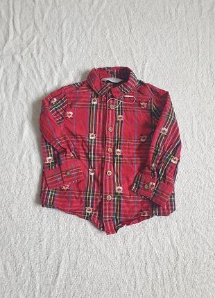 Рубашка для мальчика 9-12 месяцев