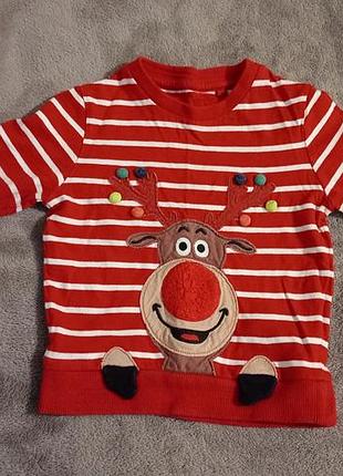 Новорічний лонг светр кофта