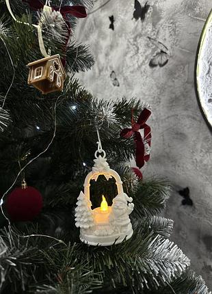 Ніжна новорічна прикраса на ялинку, іграшка