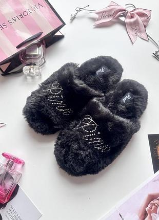 Тапочки victoria’s secret pink капці вікторія сікрет виктория сикрет тапки