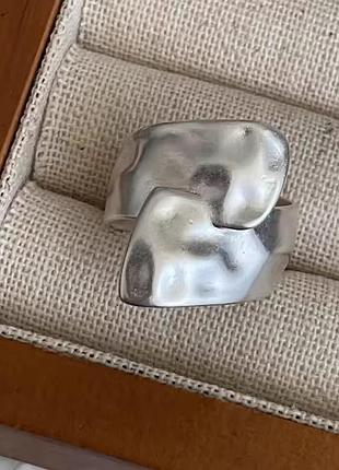 Матовое кольцо серебро 925