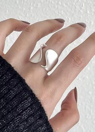 Матовое кольцо серебро 925