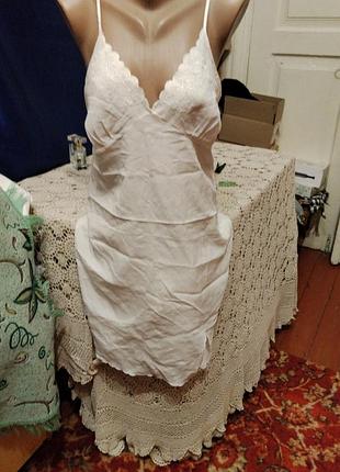 Біла майка ночнушка