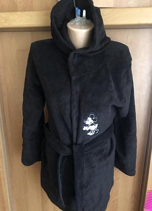 Меховушка, плюшева туника, кофта, худи, халат м'який розмір l, disney. mickey