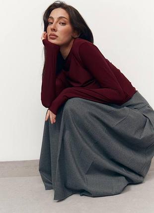 Юбка миди шерсть 2