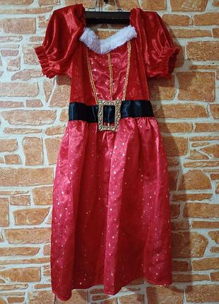 Святкова новорічна сукня на дівчинку 4-6 років