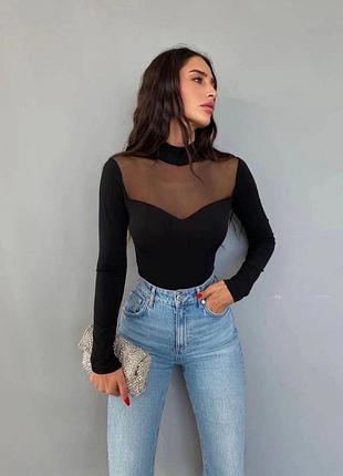 Кофточка с сеткой