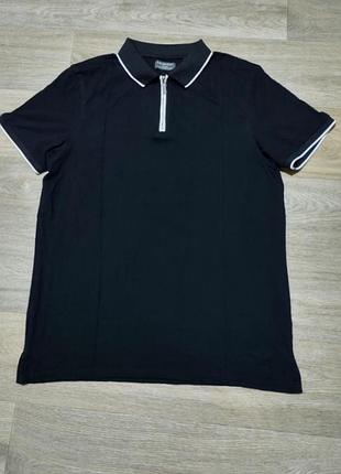 Чоловіча футболка поло primark чорна розмір m-l