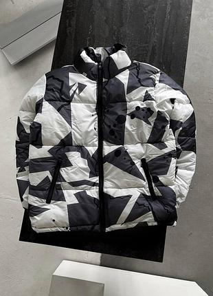Стильний та теплий пуховик на змійці, куртка зима на чоловіка - підлітка з високим воротом