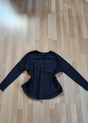 Трендовый женский черный лонгслив с шикарной спинкой g-star raw originals