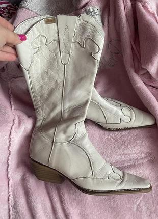 Чоботи жвночи казаки шкіра