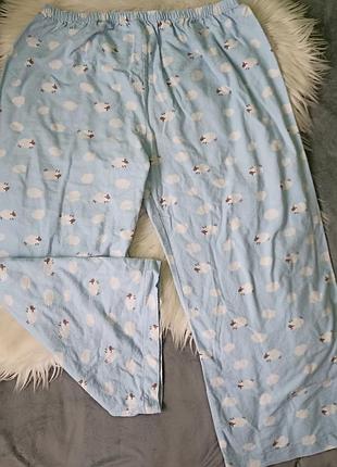 Женские фланелевые пижамные штаны