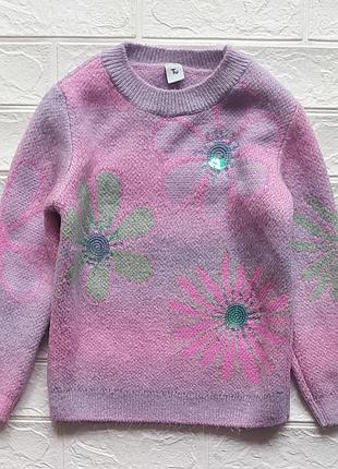 Теплый свитер для девочки