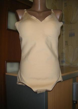 Утягивающий комбидресс телесного цвет а, размер xl - 18 - 52