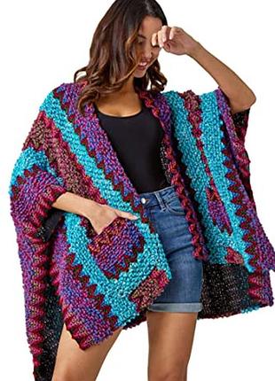 Накидка, вязаная