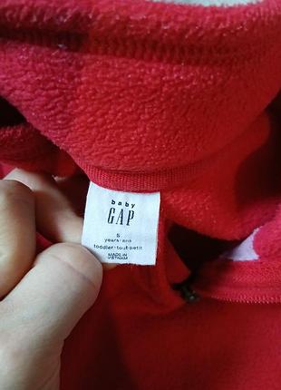 Gap флисовая кофта 5 лет 106-114 рост 4