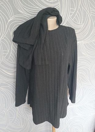 Модный классный домашний костюм,  пижама в широкий рубчик - джемпер и штаны