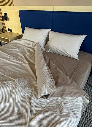 Постельное белье ранфорс premium полоска (полуторное, дрвоспальное,евро,симейное)