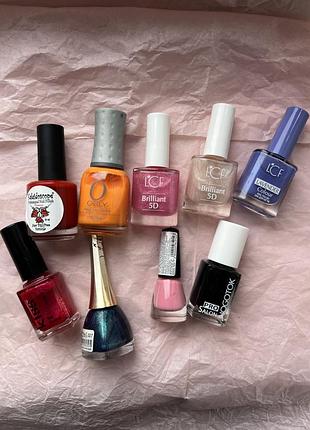 Набір лаків лак для нігтів червоний рожевий orly lcf