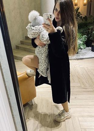 Теплий комбінезон-шубка та шапочка