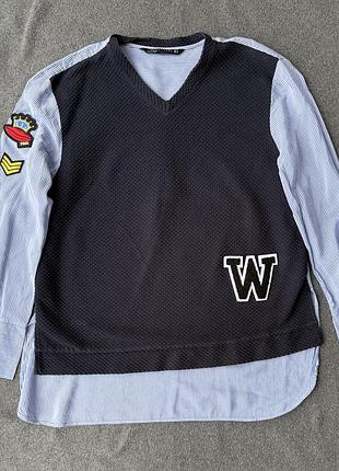 Сорочка жіноча zara, джемпер-сорочка w