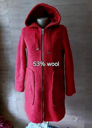🩷❄️💜 круте червона куртка полупальто вовна