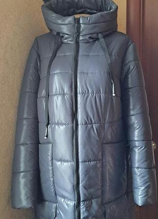 Зимова куртка-пальто батал