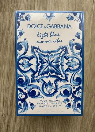 Туалетна вода light blue summer vibes 125 мл dolce&gabbana