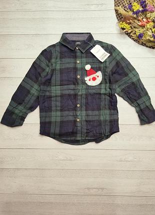 Новогодняя рубашка next 3-4 года (98-104)