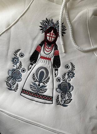 Худі жіноче молочне кремове з капюшоном на флісі тепле осіннє весняне зимове