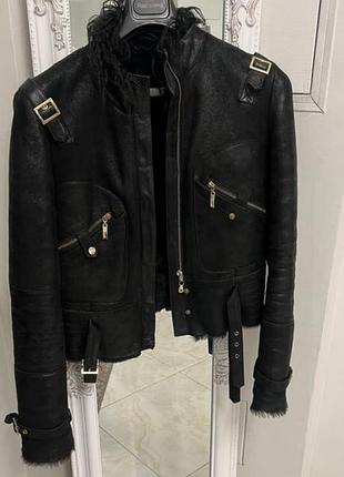 Натуральная дубленка косуха премиум бренда carnelli