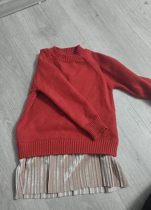 Теплая туника для девочки