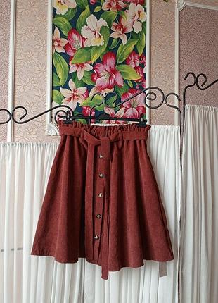Стильна якісна вельветова юбка emery rose.