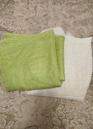 Две готовые тюли.