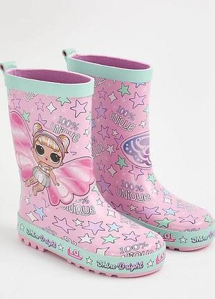 Резиновые сапоги резиновые сапожки для девочки lol george великобритания