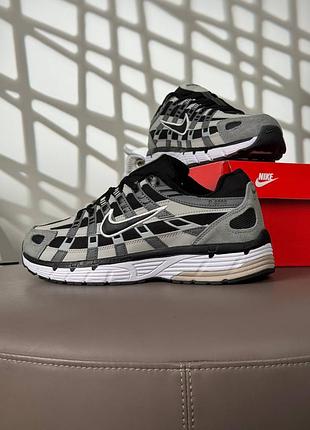 Женские кроссовки nike p-6000 1948x black grey